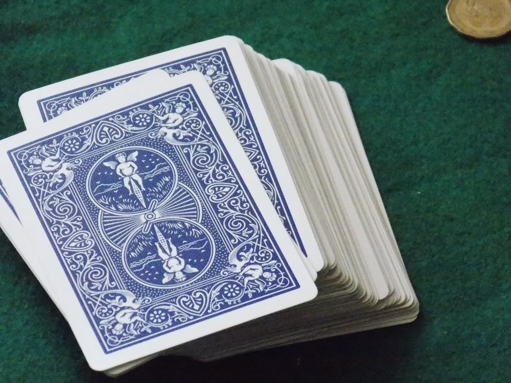 a deck of playing cards