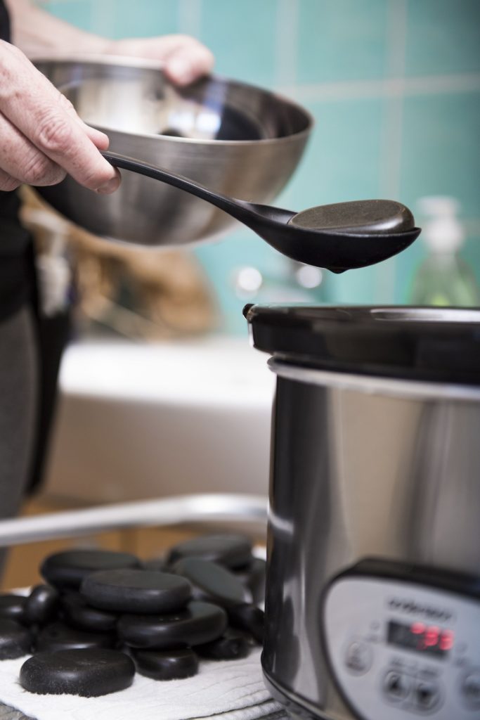 hot stone massage heat heating