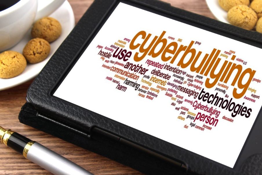 Picture of cyber bullying concept.